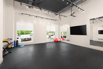 State-of-the-art fitness center and yoga studio